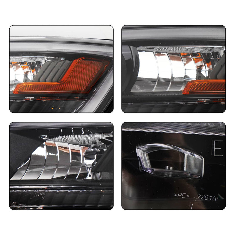Headlights Assembly w/LED DRL for Ford Explorer 2016-2019 Left Right Pair