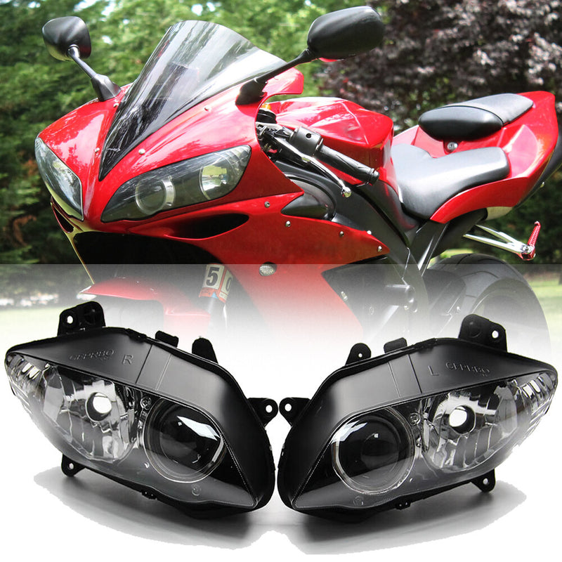 Front Headlight w/ Upper Fairing Stay Bracket for Yamaha YZF R1 04-06