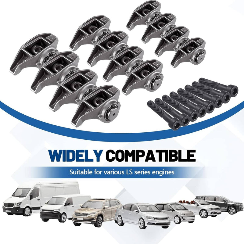 Rocker Arms with Upgraded Trunion Kit for LS1 LS2 LS6 4.8 5.3 5.7 6.0