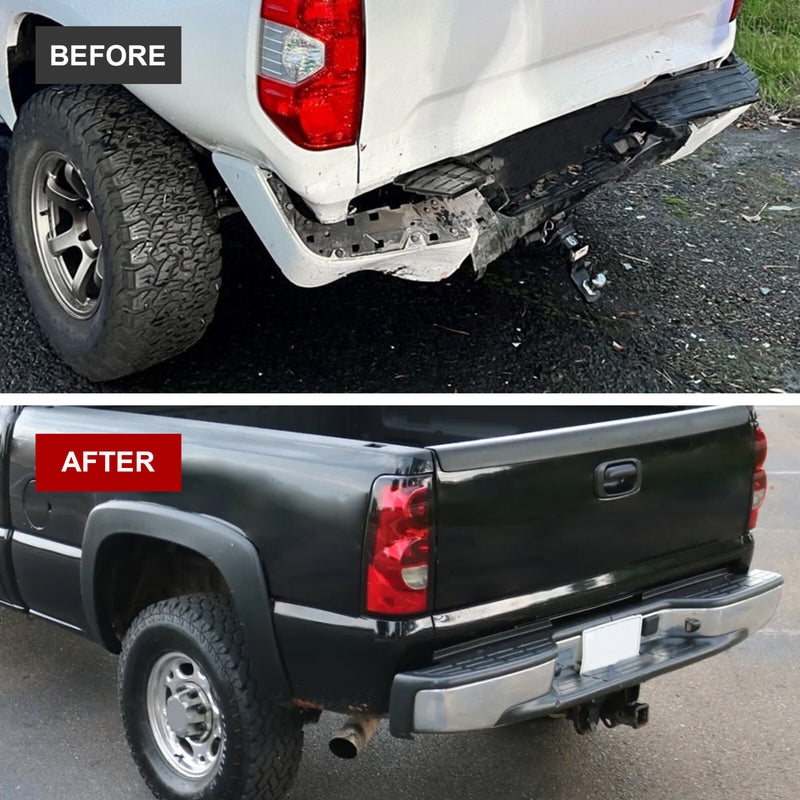 Complete Chrome Rear Bumper for Chevy Silverado GMC Sierra 1500 2500 1999-2007