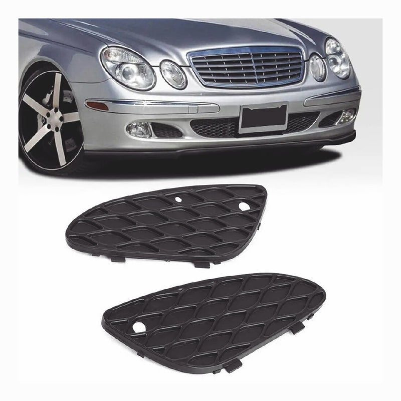 Pair Front Bumper Lower Cover Grille Left Right for Mercedes W211 E-class E320
