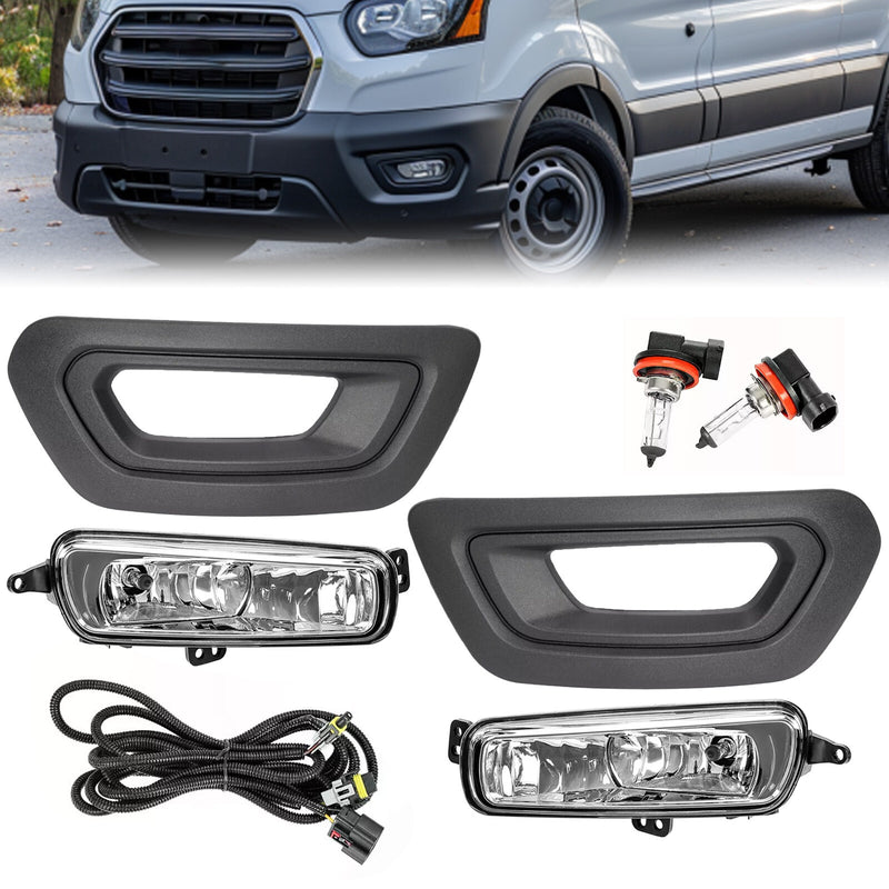 Fog Lights Bezels Covers Bulbs Wiring for Ford Transit 2020-2025 Left Right