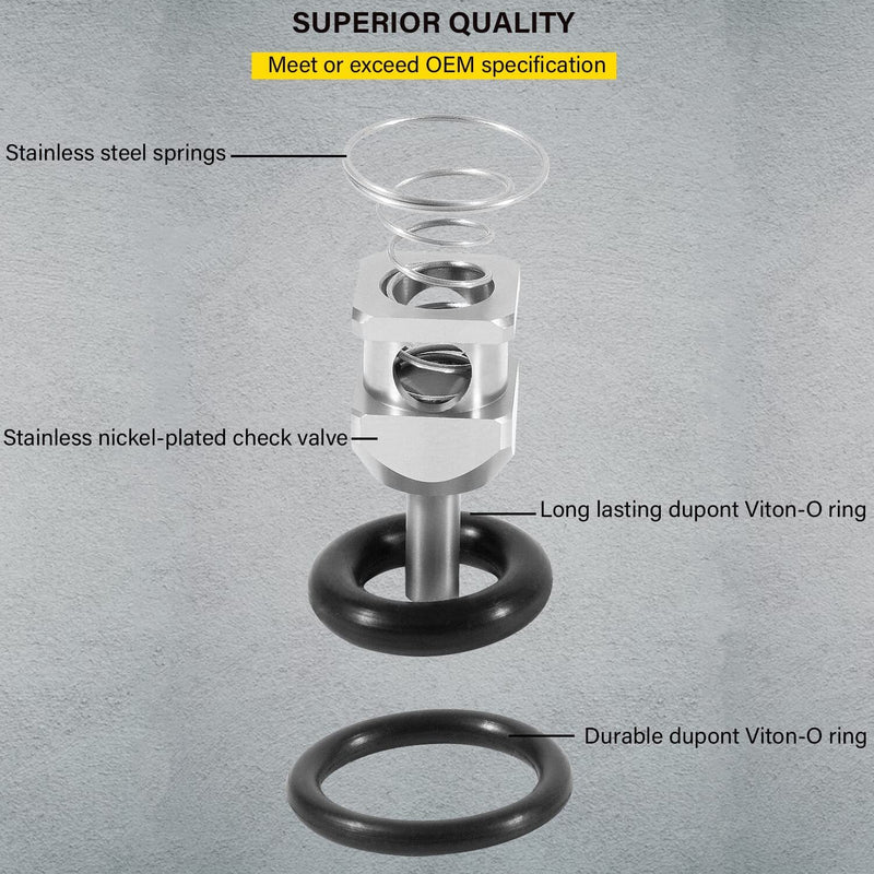 EFI Check Valve Rebuild Kit for Harley Davidson O-Rings Spring