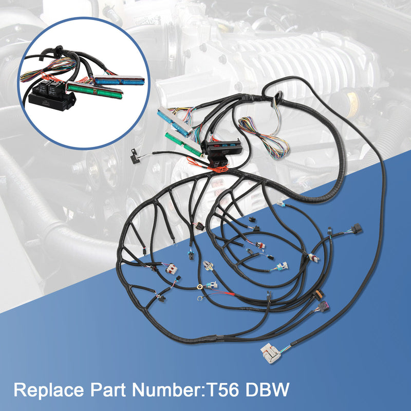 T56 DBW Engine Wiring Harness Stand Alone LS3 for 4.8 5.3 6.0 Drive By Wire 03-0