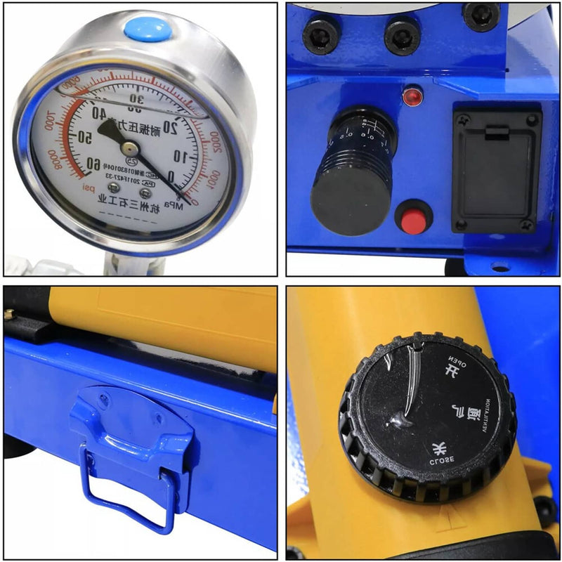 5600KN Hydraulic Hose Crimper Pipe Clamping Machine w/ 8 Dies 10mm-30m