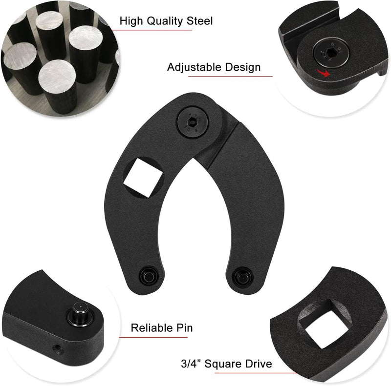 3/4" Drive 1266 Adjustable Gland Packing Nut Spanner Wrench 2" To 6" Pin Tool