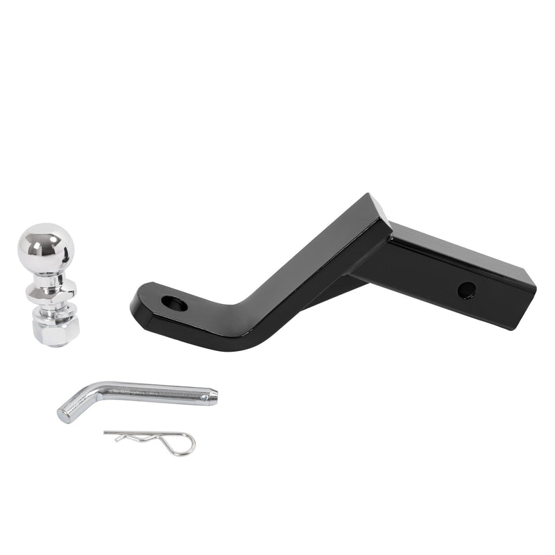 Trailer Hitch Ball Mount With 2" Ball And Pin Fits 2" Receiver 7500 Lbs 6" Drop