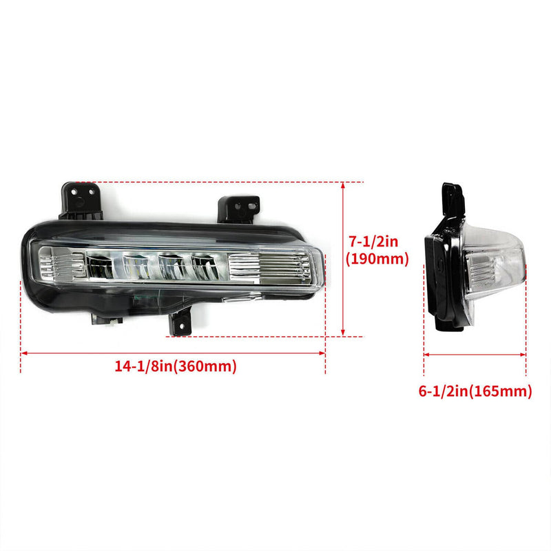 DURAFORCE LED Right Passenger Side Fog Light Lamp for Ford Explorer 2020-2022 2023