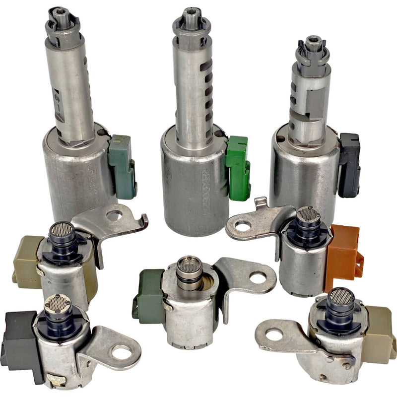 DURAFORCE AW55-50SN AW55-51SN Transmission Solenoid Set for Nissan Maxima Quest Vol 8Pcs