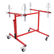 DURAFORCE Rotating Portable Wheel Paint Stand Rim Painting Rack Holder Drying Repair