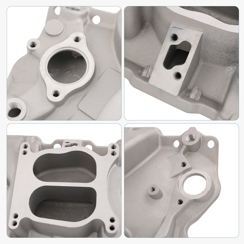 262-400 Dual Plane Front Intake Manifold for Small Block Chevy SBC 1955-1986