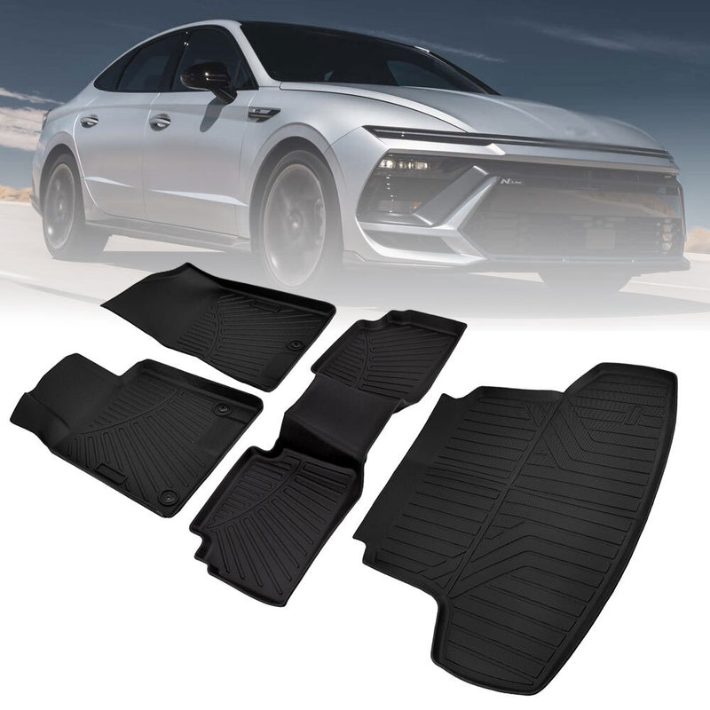 Car Floor Mats for Hyundai Sonata 2020-2024 Kia K5 2021-2025 FWD