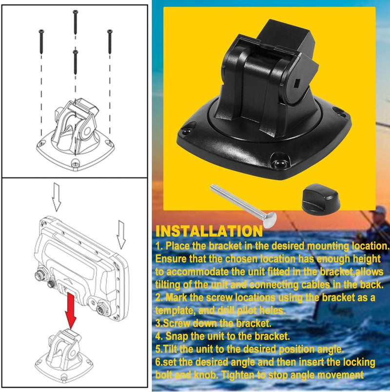 000-10027-001 Mounting Bracket for Lowrance QRB-5 Mark Hook Elite 3 4 5 5TI 7TI