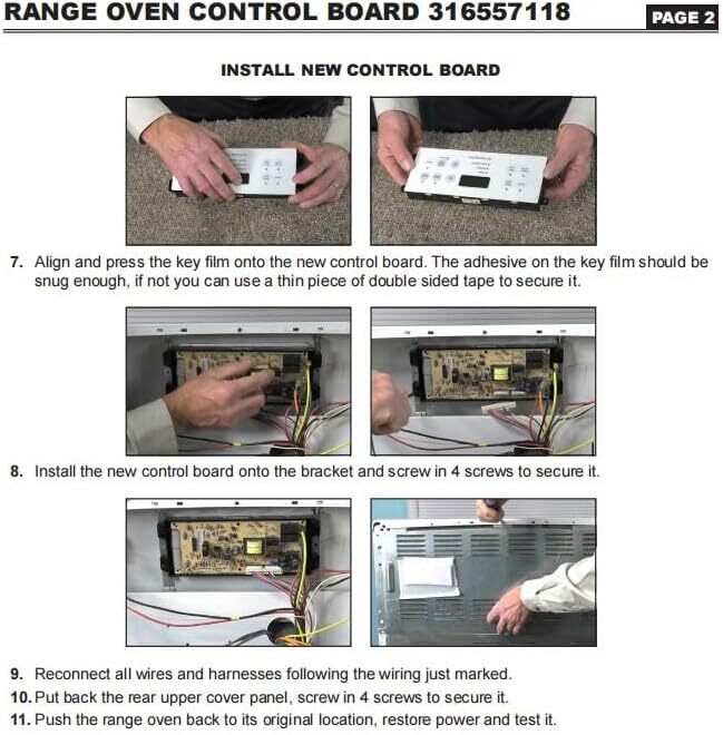 316557118 Range Oven Control Board for Frigidaire for Kenmore 316418208