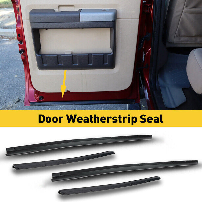 Front Rear Lower Door Weather Strip Seal for Ford F250 F350 Crew Cab 99-16