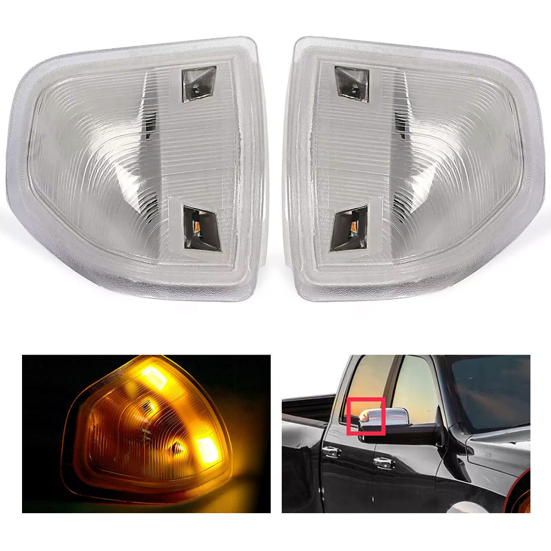 LED Side Tow Mirror Turn Signal Lights for Dodge Ram 1500 2500 3500 2010-2022