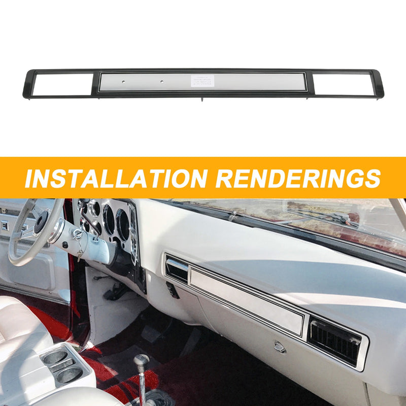 Brushed Aluminum Dash Trim Molding for Chevrolet GMC C10 Truck Blazer 1973-1980