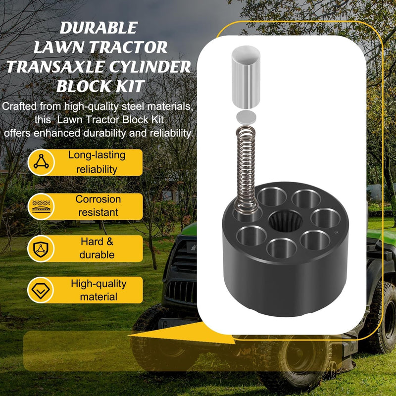 70723 Cylinder Block Kit 7-Piston Assembly Hydrostatic Transaxle for Hydro-Gear