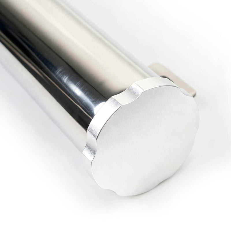 24 Oz Polished Stainless Steel 2" x 15" Radiator Dr Overflow Tank Bottle