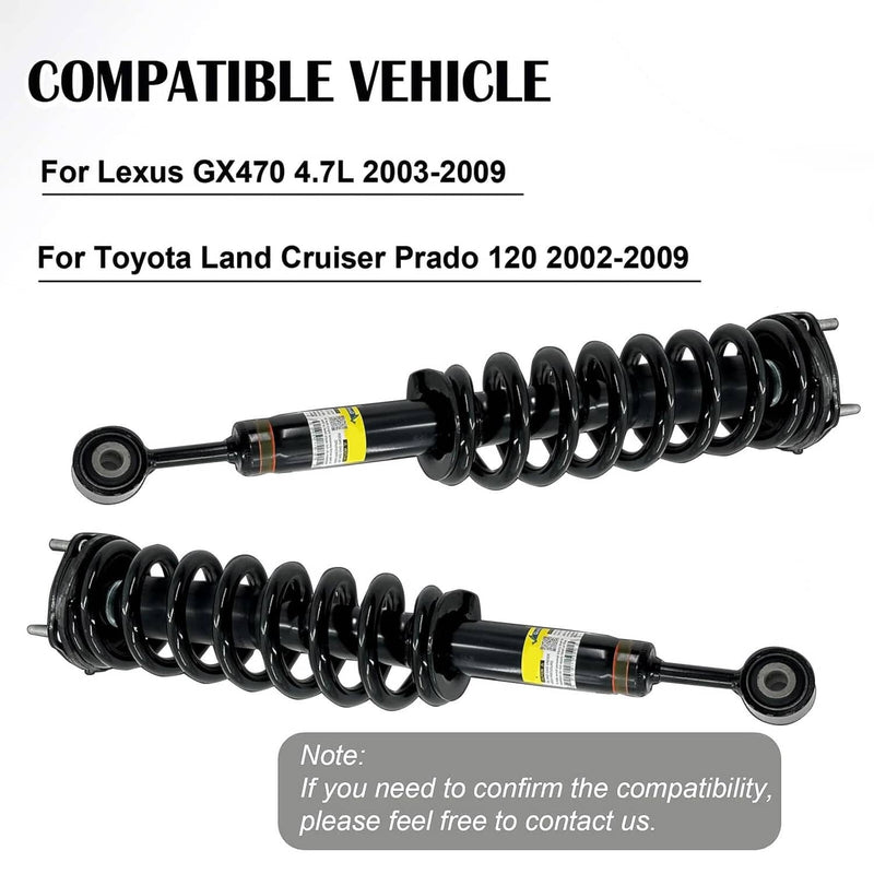 4Pcs Front Rear Shock Absorber Strut Assys for Lexus & Toyota Land Cruiser 03-09