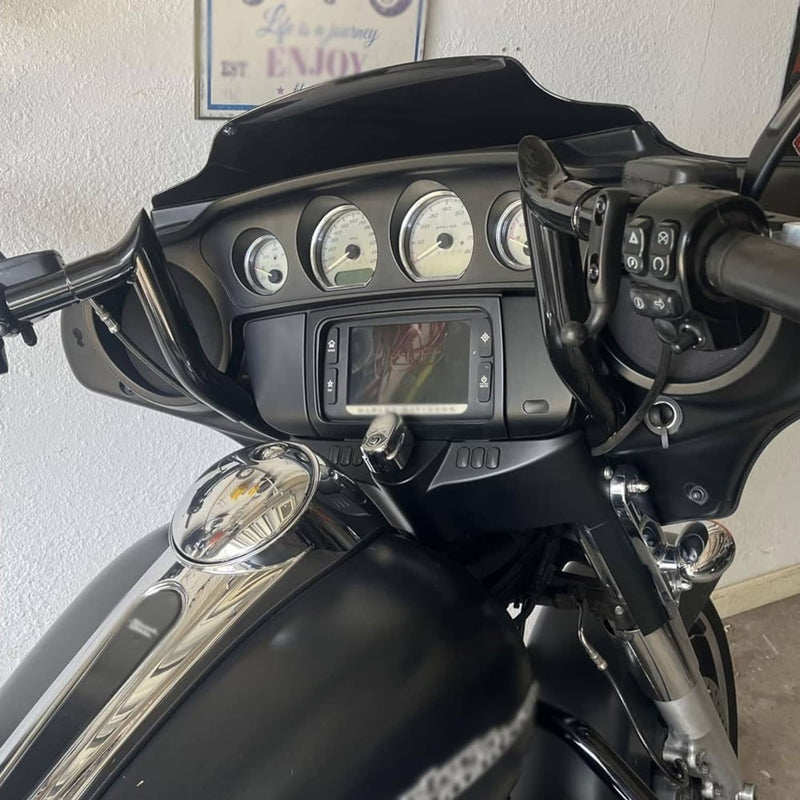 Gloss Black 10" Pre-Wired Meathook Handlebar for Harley Electra Street Glide 14+