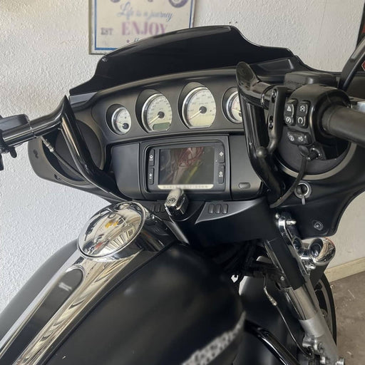 DURAFORCE Gloss Black 10" Pre-Wired Meathook Handlebar for Harley Electra Street Glide 14+