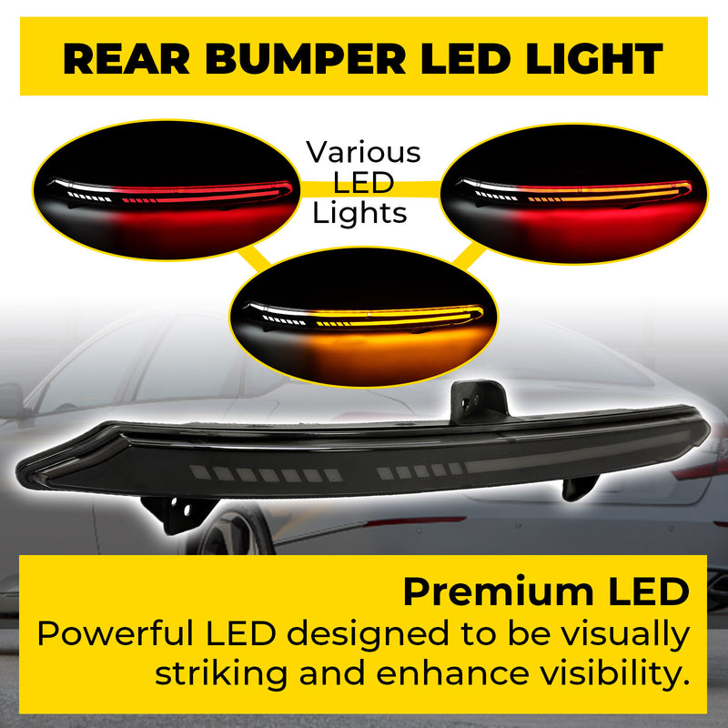 LED Reflector Tail Light Rear Bumper Lamp Smoke for Honda Accord 2018 2019-2022