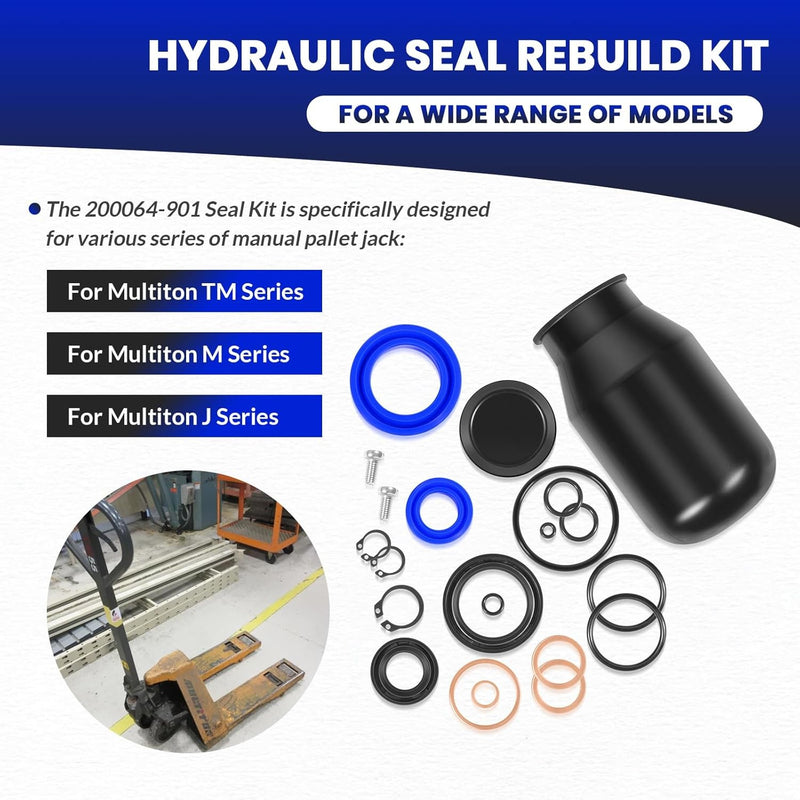 200064-901 Hydraulic Seal Rebuild Kit for Multiton Pallet Jack TM M J Series