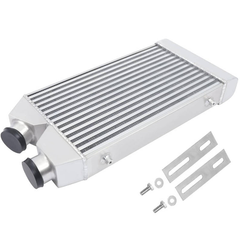 Universal Aluminum Front Mount Intercooler 2.5" Inlet Outlet Same Side