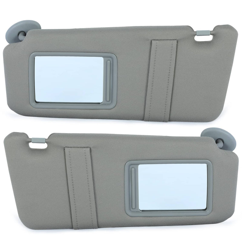 DURAFORCE Sun Visor Left & Right Side With Sunroof Gray for Toyota Camry 2007-2011 Pair