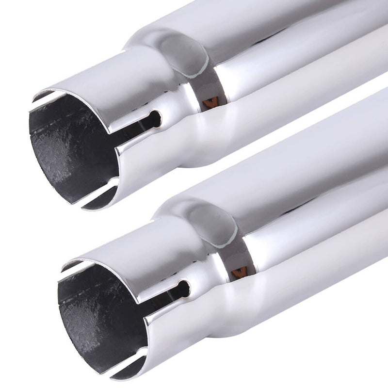 4" Slip On Mufflers Exhaust Pipes for Harley Touring Bagger 1995-2016 Chrome