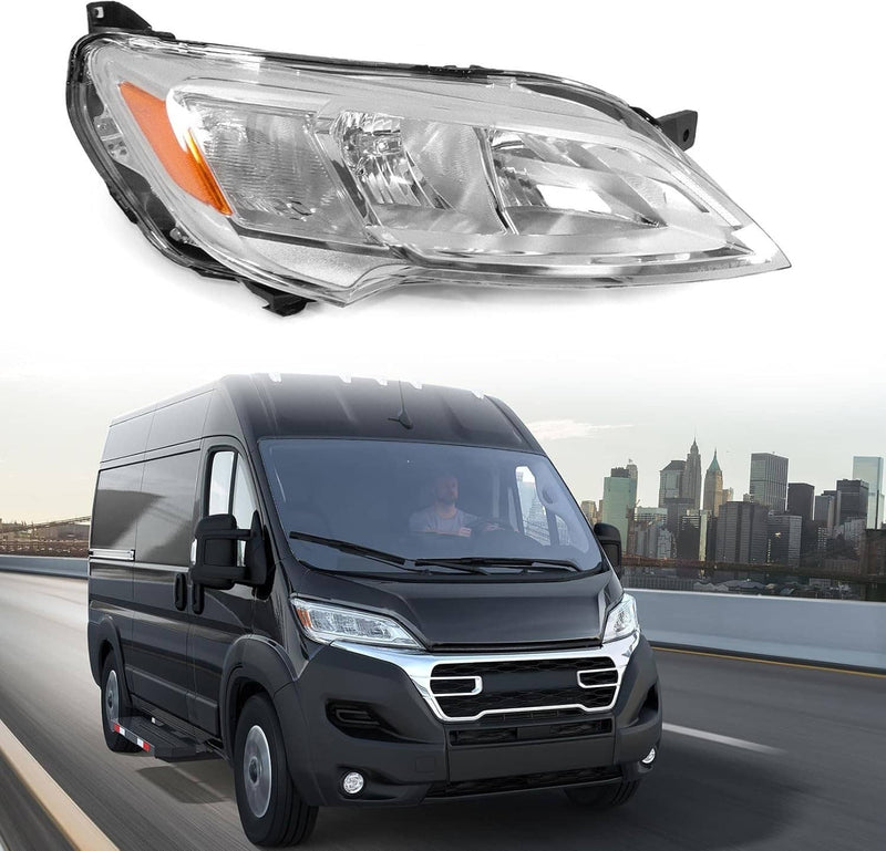 Right Passenger Side Headlight Halogen for Dodge Ram Promaster 1500 2500