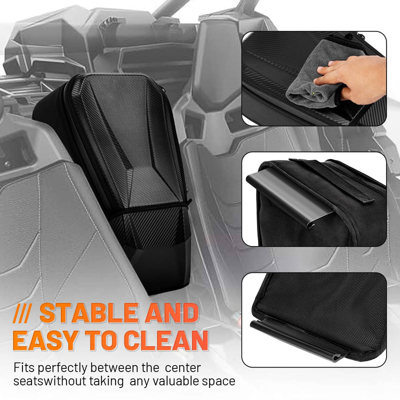 Center Console Seat Storage Bag for Can Am Maverick X3 Max 2017-2024