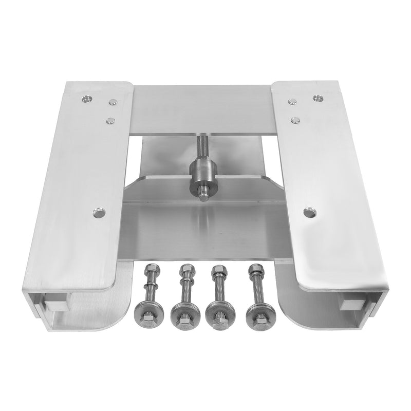 Adjustable 4'' Set Back Jack Plate Manual Power Lift for Outboard Boat Motor