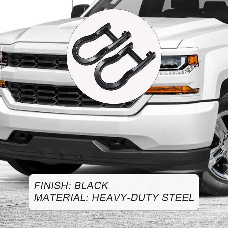84072463 Black Tow Hooks Kit for GM Chevrolet Silverado Sierra 1500 07-19