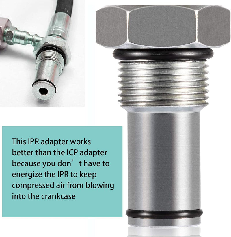 High Pressure Oil Pump IPR Air Test Fitting Tool for Ford 6.0L Powerstroke