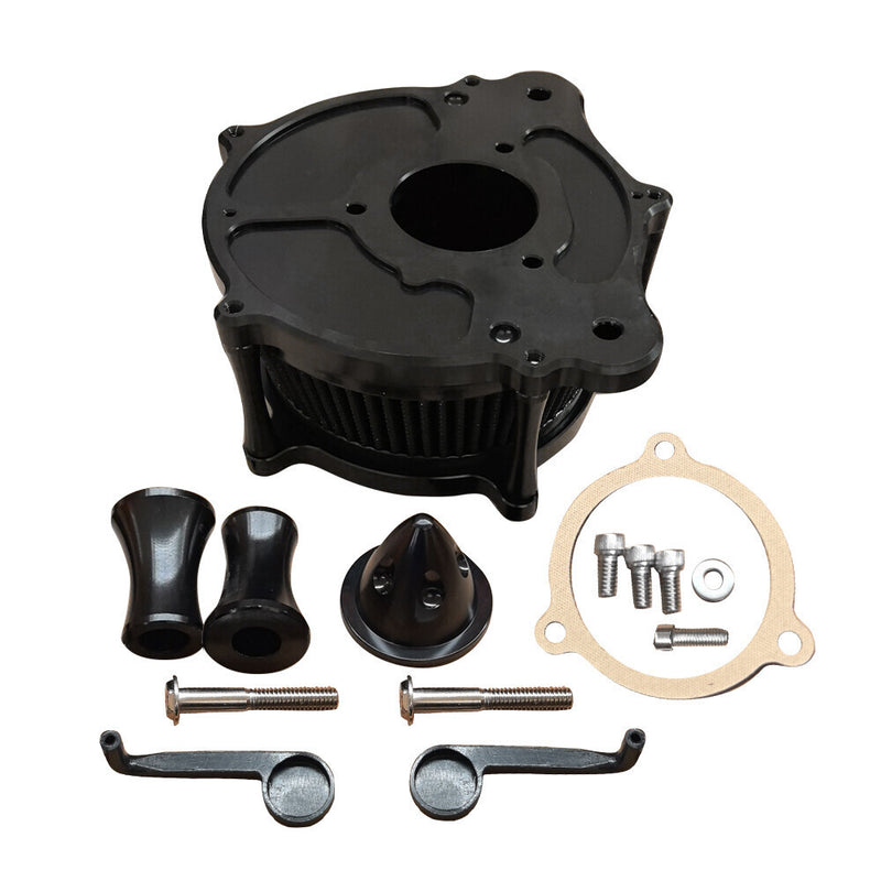 Black Air Cleaner Intake Filter for Harley Touring Road King Street Glide