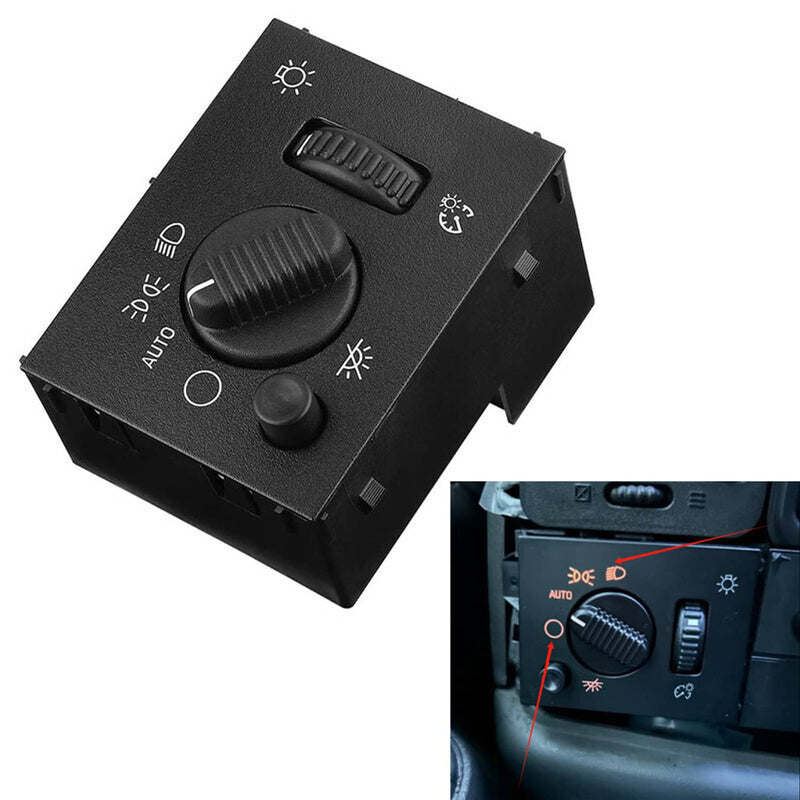 LED Headlight Switch for Chevrolet Silverado Suburban Tahoe Sierra Black