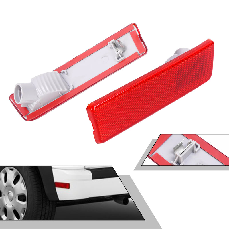 Rear Red Bumper Side Marker Lights Lamp Reflector for Ford Transit Connect 10-13
