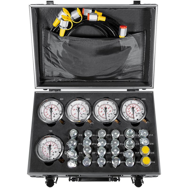 60P Hydraulic Pressure Test Kit for Caterpillar Case John Deere Bobcat Komatsu