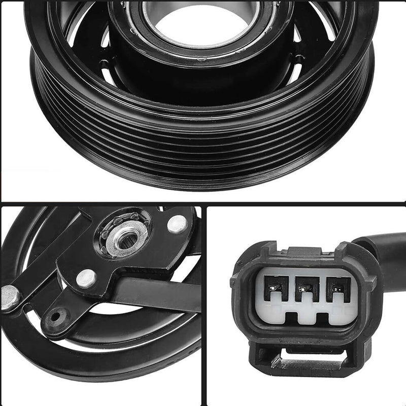 AC Compressor Clutch 12V 7-Groove Kit for Honda Civic 2.0L L4