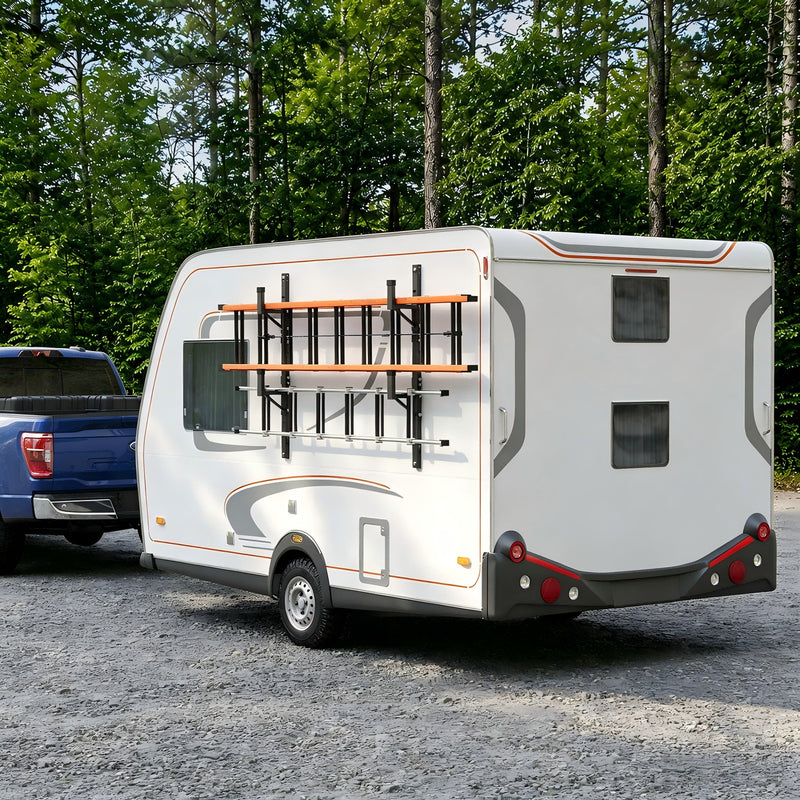 2 Adjustable Trailer Side Ladder Rack Wall Mount for Enclosed Trailers