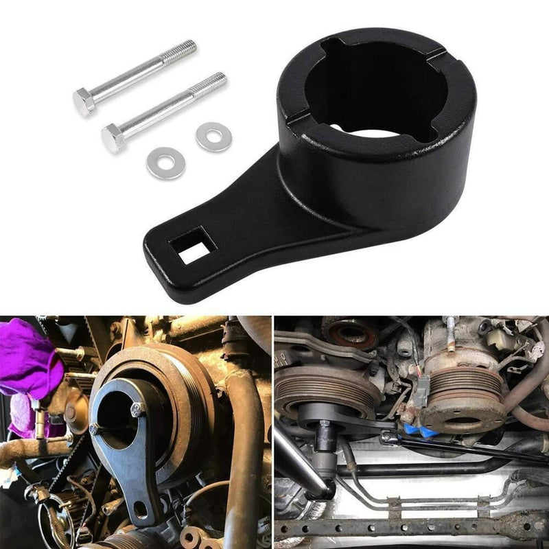 Harmonic Damper Pulley Holding Tool Set Crankshaft Crank Holder for Lexus Toyota