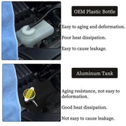 DURAFORCE 1.6L Radiator Coolant Overflow Expansion Reservoir Bottle Aluminum Water Tank