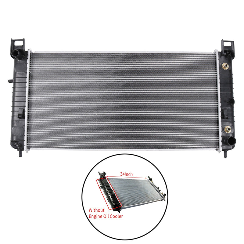 34 Inch Core Radiator for Chevy Silverado Suburban Avalanche Escalade