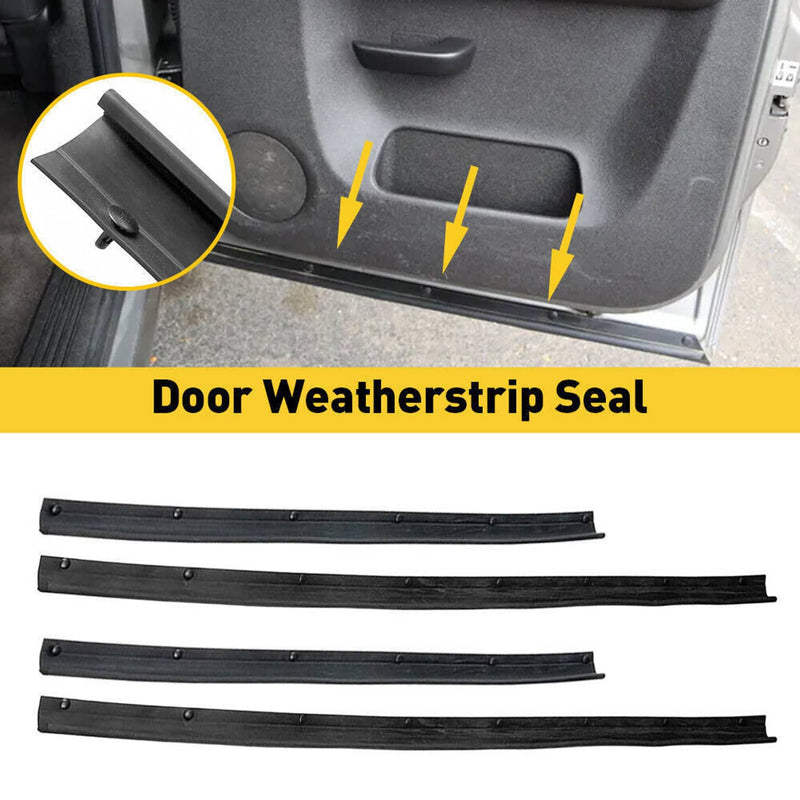 Front Rear Lower Door Weather Strip Seal for Ford F250 F350 Crew Cab 1999-2016