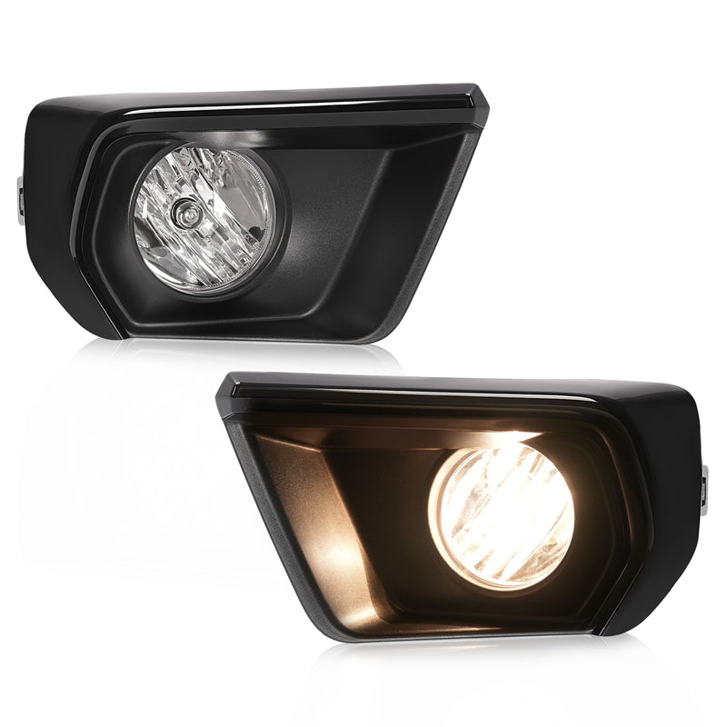 Clear Fog Light for Chevy Colorado 2021-2022 With Bezel Relay Switch Bulb Pair