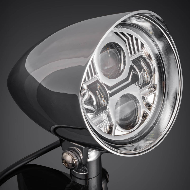 4.5" LED Motorcycle Bullet Vintage Head Lamp for Harley Dyna Softail