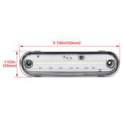 DURAFORCE Clear Front Rear LED Side Marker Light for Mazda Miata MX-5 1990-2005 4PCS