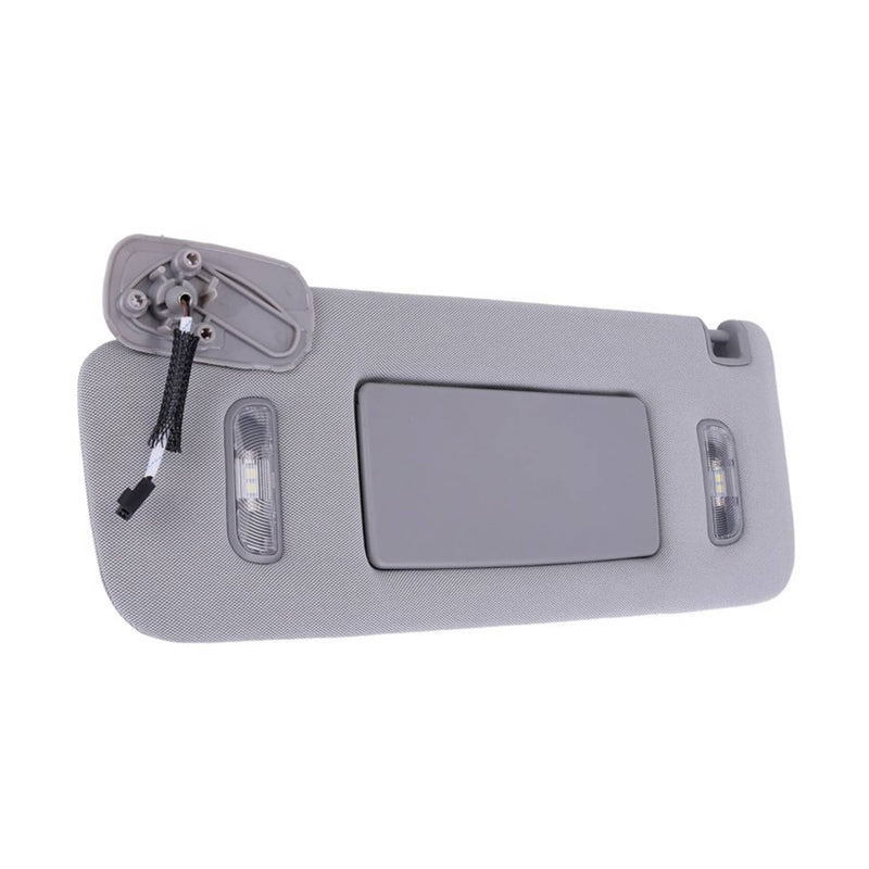 Left Driver Side Sun Visor with Light for Chevrolet Suburban Tahoe Gray